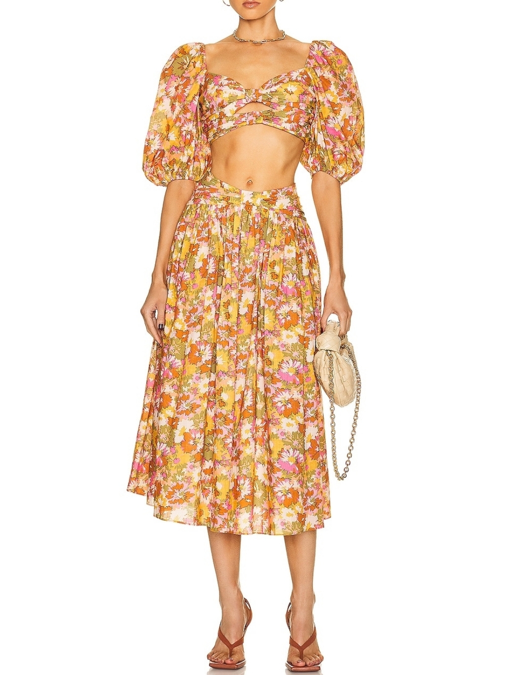 Zimmermann Pattie floral Cotton Skirt Set